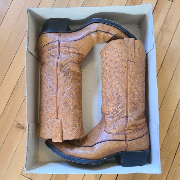 Vintage Justin Boot Co. Men's 7.5D Cowboy Boots - Picture 5 of 11